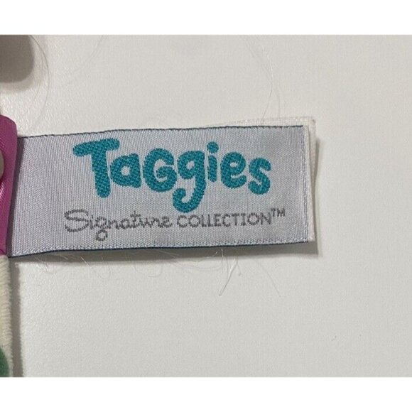 Taggies Mary Meyer Flora Fawn Purple Green Floral Lovey Plush Deer 13” Security - Picture 4 of 6